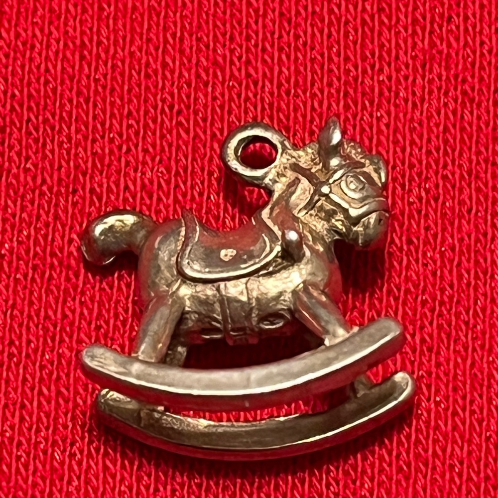 Silver Rocking Horse Brooch - Picture 8 of 16